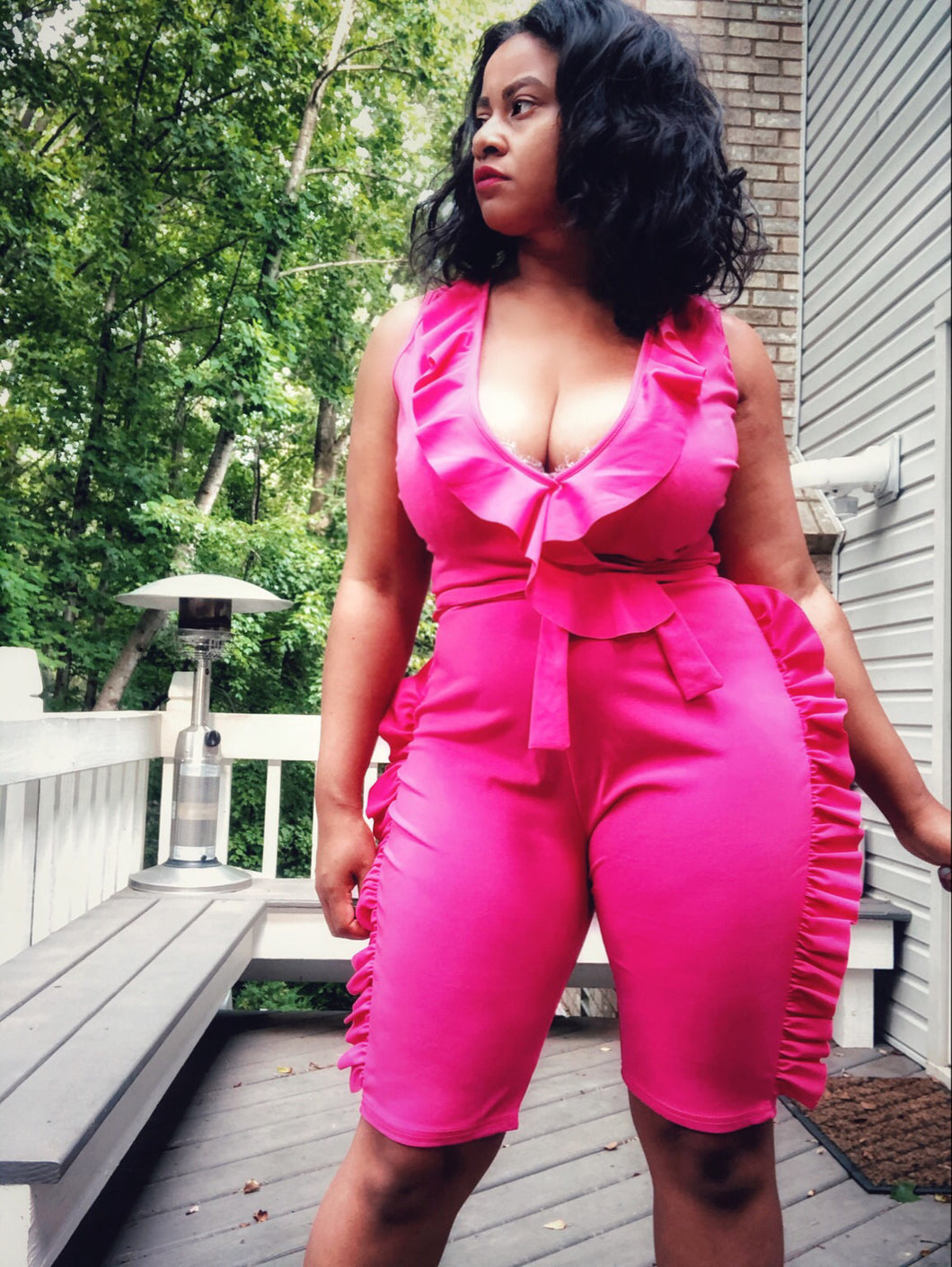 Ruffle Me Pretty Short Set - Plus Size Available