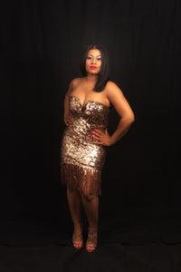 Don't Be Tardy for the Party Sequin Dress