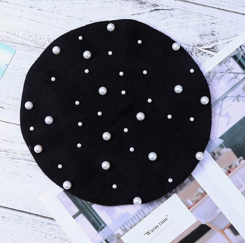 French Beret (Pearl or Leather)