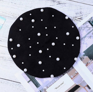 French Beret (Pearl or Leather)