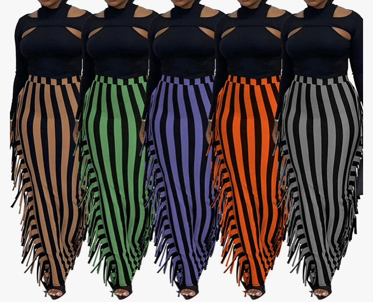 Pinstripe Frenzy Skirt