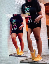 Load image into Gallery viewer, Athleisure SAVAGE Romper (Plus Size Available)