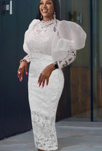 Load image into Gallery viewer, Sweet Laced Midi Dress - Plus Size Available