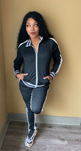 Load image into Gallery viewer, Give &#39;Em the Cold-Shoulder Tracksuit (Plus Size Available)