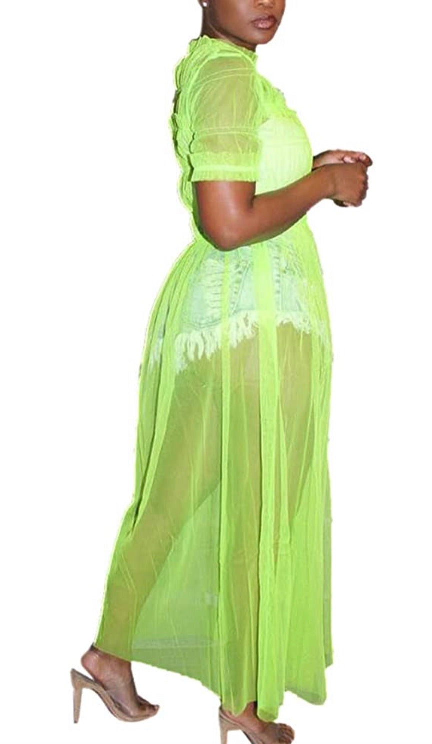 Jane Sheer Maxi Top SLAY Couture by Jaz