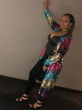 Load image into Gallery viewer, Grown Woman Multi-Sequin Cardigan