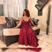 Load image into Gallery viewer, Red Light Special Fishtail Maxi