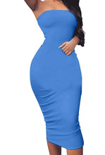 Load image into Gallery viewer, Cool Strapless Midi Dress (Plus Size Available)