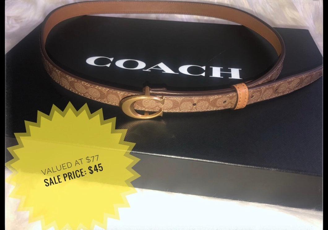 Coach Belt - Adjustable One Size (Price Reduction)