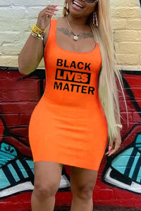 Black Lives Matter (BLM) Tank a Dress - Plus Size Available