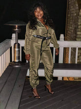 Load image into Gallery viewer, Khaki Boiler Babe Suit (Plus Size Available)