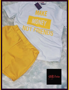 Athleisure Make Money Not Friends Set - Plus Size Available (Pre-Order)