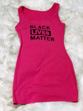 Load image into Gallery viewer, Black Lives Matter (BLM) Tank a Dress - Plus Size Available