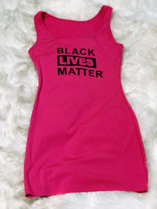 Black Lives Matter (BLM) Tank a Dress - Plus Size Available