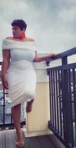 Winter White Sweater Dress