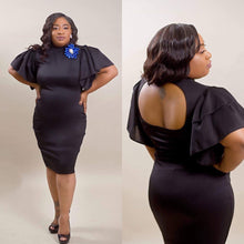 Load image into Gallery viewer, Power Puff Bodycon Midi Dress