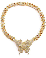 Load image into Gallery viewer, Butterfly Cuban Choker