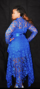 She is Dominant Laced Pleated Maxi