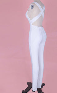 It’s Gettin Hot in Here Bandage Jumpsuit