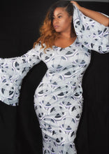 Load image into Gallery viewer, She Is Graceful Printed Bell Sleeve Maxi (Plus Size Available)