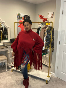 Fringed Sweater - Plus Size Available