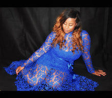 Load image into Gallery viewer, She is Dominant Laced Pleated Maxi