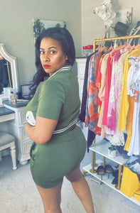 Green for Sport Short Set - Plus Size Available