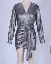 Load image into Gallery viewer, It’s Ya Birthday Metallic Mini Dress