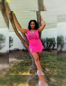Black Lives Matter (BLM) Tank a Dress - Plus Size Available
