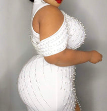 Load image into Gallery viewer, Studded Pearl Knee Dress (Plus Size)