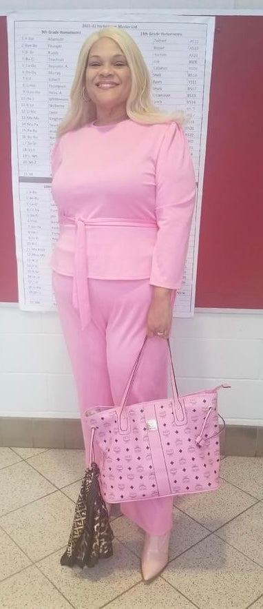 Class Act Peplum Pant Set (Plus Size Available)