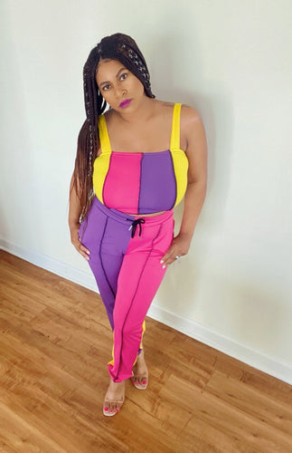 Color Block Party Matching Set