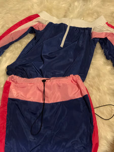 Athleisure Wind Breaker Skirt Set - Plus Size Available