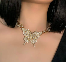 Load image into Gallery viewer, Butterfly Cuban Choker