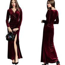Load image into Gallery viewer, Prosperity Velvet Maci Dress