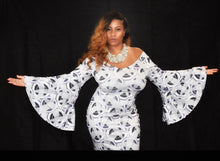 Load image into Gallery viewer, She Is Graceful Printed Bell Sleeve Maxi (Plus Size Available)