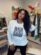 Load image into Gallery viewer, Black Lives Matter BLM Crew Tee - Plus Size Available