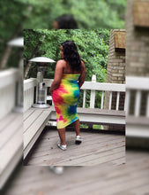 Load image into Gallery viewer, Pride Athleisure Tye-Dye Strapless Midaxi - Plus Size Available