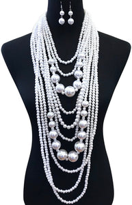 Multi-strand Pearl Necklace