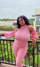 Load image into Gallery viewer, Pink Smoke Stacked Jumpsuit (Plus Size Available)