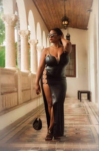 Black is Life Vegan Leather Dress
