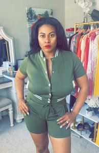 Green for Sport Short Set - Plus Size Available