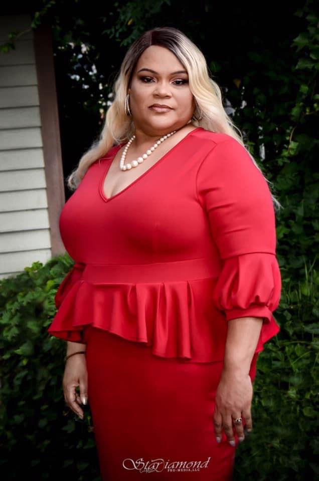 He is the Reason Peplum Dress (Plus Size Available)