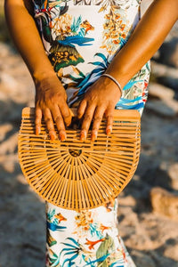 Beach Ready Bamboo Purse