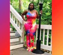 Load image into Gallery viewer, Tye Dye Ruching Jumpsuit - Plus Size Available (Pre-Order)