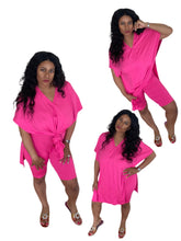 Load image into Gallery viewer, Solid Batwing Short Sets (Plus Size Available)