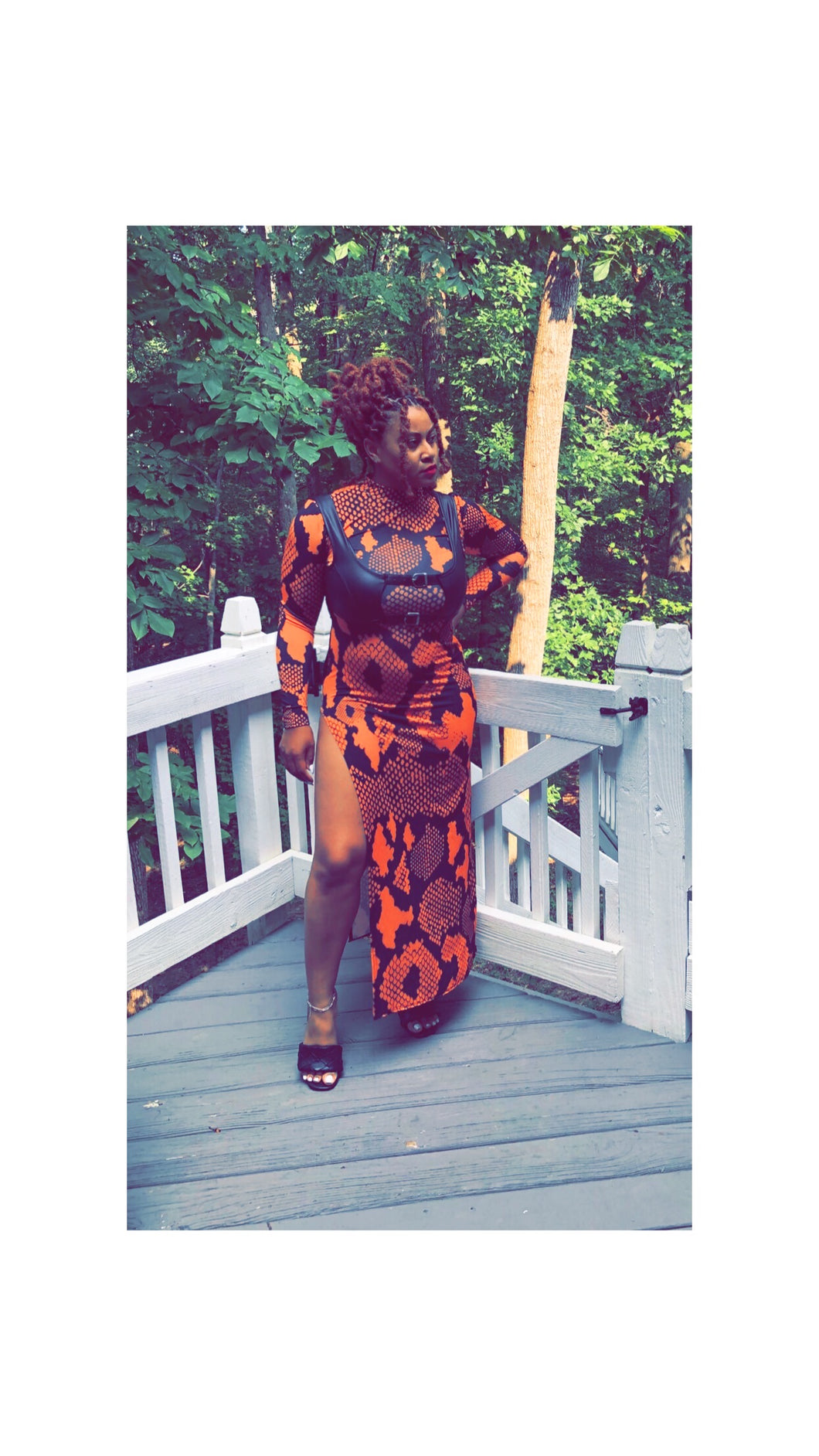 Snakeskin Maxi w/ Bralette