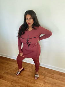 Faith 2pc Pant Set (Plus Size Available)