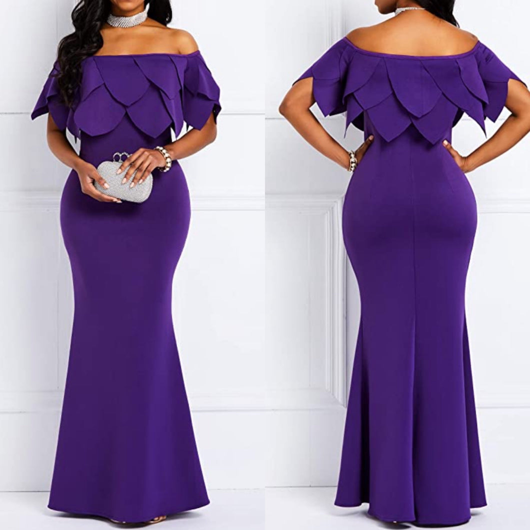 Purple Royalty Gown (Plus Size Available)