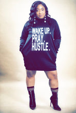 Load image into Gallery viewer, Wake Up. Pray. Hustle. Sweatshirt Dress